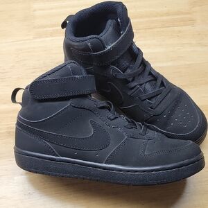 Nike Boys Girls 2y Court Shoes Sneakers Black